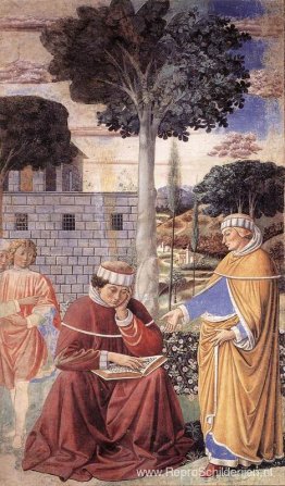 Sint-Augustinus leest de brief van Sint-Paulus Sint-Augustinus leest de brief van Sint-Paulus