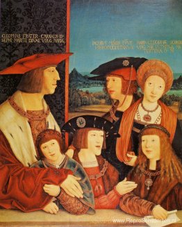 Portret van keizer Maximiliaan en zijn gezin Portret van keizer Maximiliaan en zijn gezin