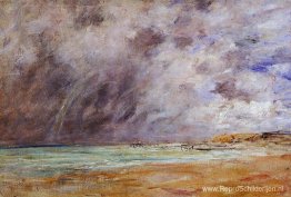 Le Havre. Stormachtige luchten boven het estuarium. Le Havre. Stormachtige luchten boven het estuarium.