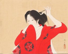 Bijin in rode kimono Bijin in rode kimono