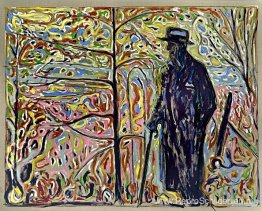 Sibelius tussen jonge boompjes Sibelius tussen jonge boompjes