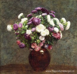 Asters in een vaas Asters in een vaas