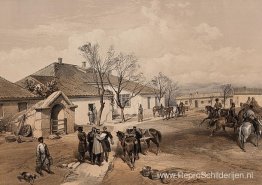 Hoofdkwartier van Lord Raglan in Khutor-Karagatch