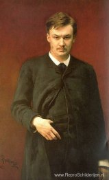Portret van de componist Alexander Glazunov