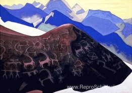 Lahaul-rotsen (tekenen van Gesar)