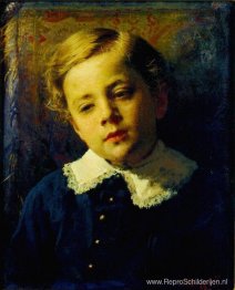 Portret van Sergei Kramskoy, de zoon van de kunstenaar