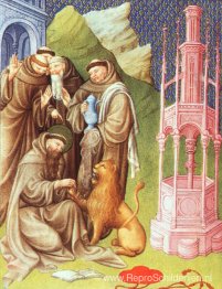 St. Jerome die een doorn eruit haalt