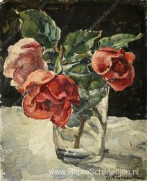 Stilleven. Drie rozen.