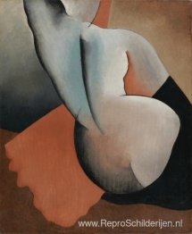 Naakt van achteren gezien