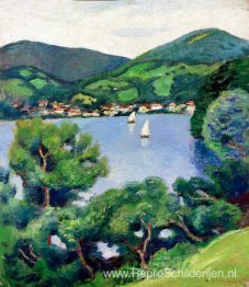 Uitzicht op Tegernsee