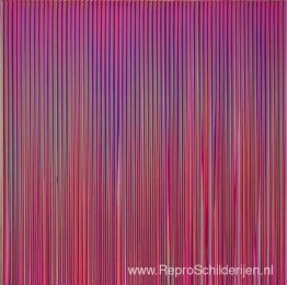 Gegoten lijnen: lichtviolet, groen, blauw, rood, violet