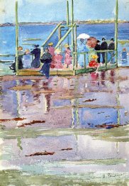 Drijf bij eb, Revere Beach (ook bekend als People at the Beach)