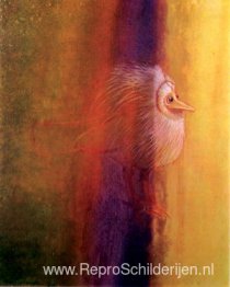 Vogel die licht ervaart