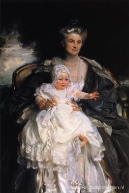 Mevrouw Henry Phipps en haar kleinzoon Winston