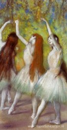 Dansers in het groen