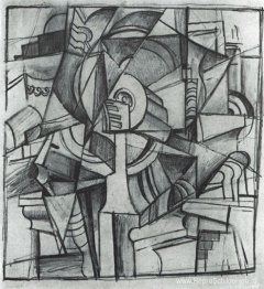 Cubo-futuristische compositie