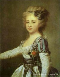 Portret van groothertogin Elena Pavlovna als kind