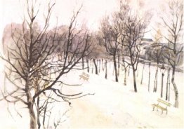 Zubovsky-boulevard in de winter