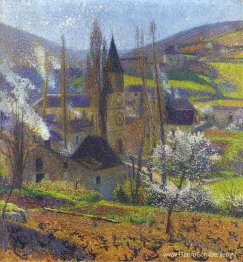 Labastide in het voorjaar achter de Presbytere