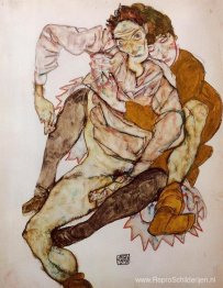 Zittend koppel (Egon en Edith Schiele)