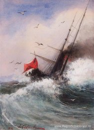 De dood van het schip op zee