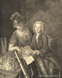 Jean Philippe Baratier gepresenteerd door Minerva, Duitse geleer