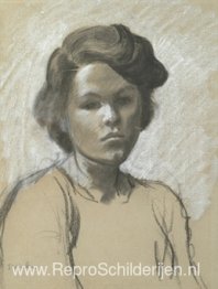 Portret van Colette, de dochter van de kunstenaar