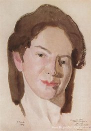 Portret van A. Ostroumova-Lebedeva