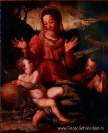Madonna en Kind met Johannes de Doper
