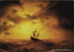 Stormachtige zee