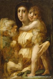 De Heilige Familie met het kindje Johannes de Doper