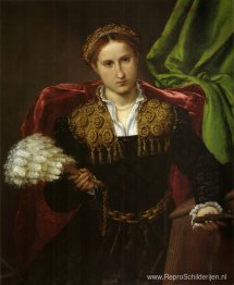 Portret van Laura da Pola, echtgenote van Febo da Brescia