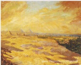 Verre zicht op de piramides