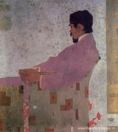 Portret van de schilder Anton Peschka