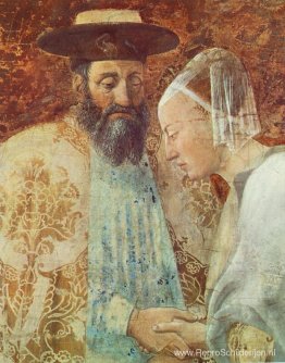 Ontmoeting tussen de koningin van Sheba en koning Salomo (detail