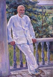 Portret van een arts Maxim Petrovich Konchalovsky