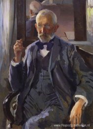 Portret van A. Somov, de vader van de kunstenaar