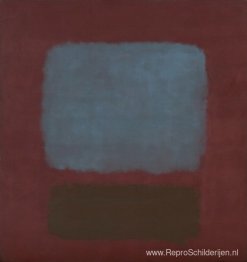 Nr. 37/nr. 19 (leisteenblauw en bruin op pruim)