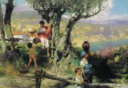 Het oude Rome. In een dorp