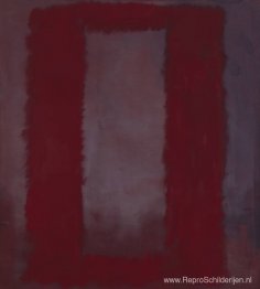 Rood op kastanjebruin