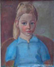 Portret van de kleindochter van de schilder Anne