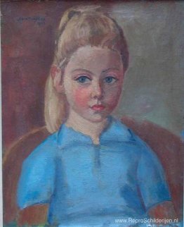 Portret van de kleindochter van de schilder Anne