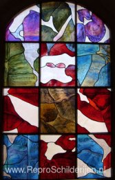 De glas-in-loodramen van de kapel van Sint-Raphaël