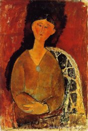 Beatrice Hastings, zittend