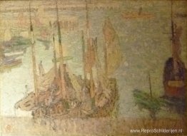 De haven van Oostende