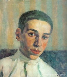 Portret van Oleg Yuon, de kleinzoon van de kunstenaar