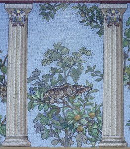 Mozaïek - Eetzaalkamer van de Sainte-Barbe-bibliotheek, Parijs