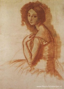 Portret van een ballerina L.A. Ivanova 