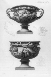 De zogenaamde 'Warwick Vase', een beroemd antiek marmeren object