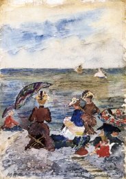Figuren op het strand